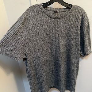 ASOS relaxed T-shirt in interest rib in gray